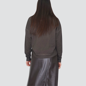 Haveone felpa garzata over con stampa 60% cotone Art FFW-P041