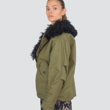 Carica l&#39;immagine nel visualizzatore di Gallery, Haveone parka corto con mongolia 100% cotone Art KMA-P086
