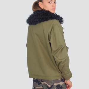 Haveone parka corto con mongolia 100% cotone Art KMA-P086
