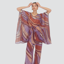 Carica l&#39;immagine nel visualizzatore di Gallery, Haveone pantalone gamba ampia elastico vita 75% Art PVS-N464
