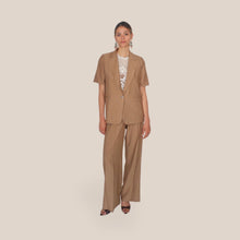 Carica l'immagine nel visualizzatore di Gallery, Haveone pantalone palazzo elastico retro 87% viscosa Art PVI-Q289 ( blazer Art JVI-Q088 )
