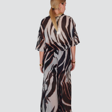 Carica l&#39;immagine nel visualizzatore di Gallery, Vicolo camicia fantasia manica cort 100% cotone Art TD3239
