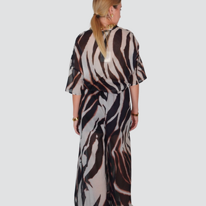 Vicolo camicia fantasia manica cort 100% cotone Art TD3239