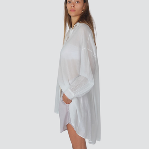 Haveone maxi camicia voile 100% cotone Art CFL-N103