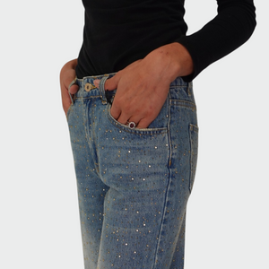 Tensione in jeans con strass 95% cotone Art AI24TENS05