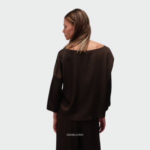 Haveone blusa scatola 100% viscosa Art CWG-M045