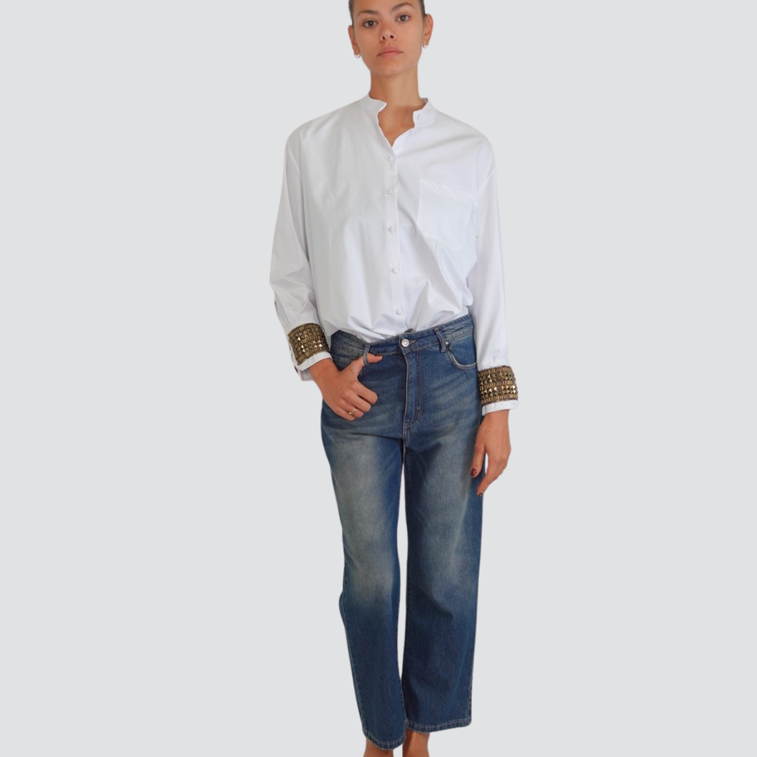 Tensione in jeans 90's 100% cotone Art TOM-RAY-BLU