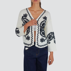 Philia Loft cardigan ricamo Art D01N0061