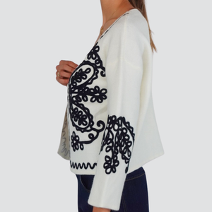 Philia Loft cardigan ricamo Art D01N0061