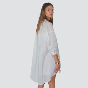 Haveone maxi camicia voile 100% cotone Art CFL-N103