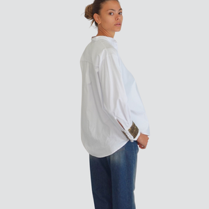 Tensione in camicia over con bracciali 455 cotone Art 37541