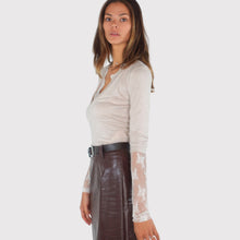 Carica l'immagine nel visualizzatore di Gallery, Haveone maglia over scollo V con pizzo 49% viscosa Art MMA-R277
