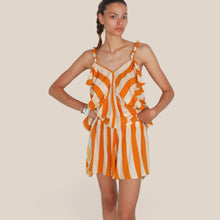 Carica l'immagine nel visualizzatore di Gallery, Haveone shorts rigato elastico vita 100% viscosa Art PMA-Q653
