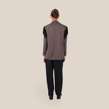 Carica l'immagine nel visualizzatore di Gallery, Vicolo blazer foderato over scozzese con frange 34% viscosa Art TAC1124
