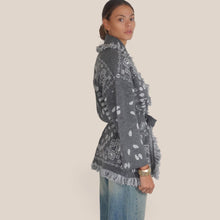 Carica l'immagine nel visualizzatore di Gallery, Tensione in cardigan bandana con cintura Art W5HMG38
