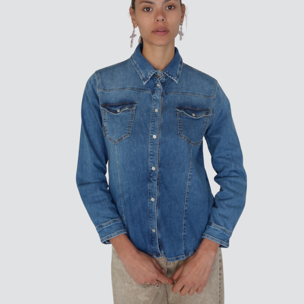 Haveone camicia denim 100% cotone Art CGZ-N035