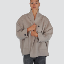 Carica l&#39;immagine nel visualizzatore di Gallery, Vicolo cappotto cappa HAND MADE 50% lana Art TF0012
