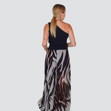 Carica l&#39;immagine nel visualizzatore di Gallery, Vicolo pantalone fantasia palazzo elastico vita 100% cotone Art TD3238
