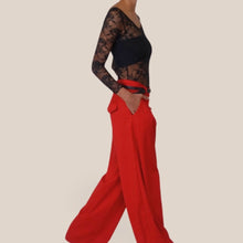 Carica l'immagine nel visualizzatore di Gallery, Dixie pantalone ampio pinces 34% viscosa Art PEB12OQ

