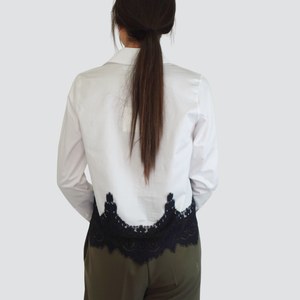 Tensione in camicia pizzo 100% cotone Art 37764