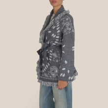 Carica l'immagine nel visualizzatore di Gallery, Tensione in cardigan bandana con cintura Art W5HMG38
