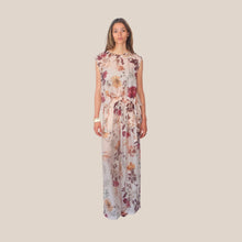 Carica l'immagine nel visualizzatore di Gallery, Vicolo pantalone palazzo stampa floreale elastico vita 75% lyocell Art TAB2015
