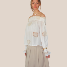 Carica l'immagine nel visualizzatore di Gallery, Philia Loft camicia shiffer inserti pizzo 100% cotone Art V02F0792
