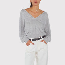 Carica l'immagine nel visualizzatore di Gallery, Vicolo maglia over scollo V 55% lana 45% cashmere Art 2AC2019
