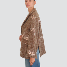 Carica l&#39;immagine nel visualizzatore di Gallery, Haveone cappottino spacchi laterali con paillettes Art KCB-P083
