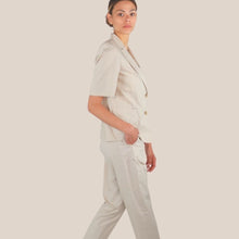 Carica l'immagine nel visualizzatore di Gallery, Maryley blazer manica corta 100% cotone Art 26EB275
