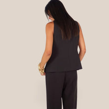 Carica l'immagine nel visualizzatore di Gallery, Vicolo top moro doppio spallino Art TAC0165 ( pantalone Art TAC0183 )
