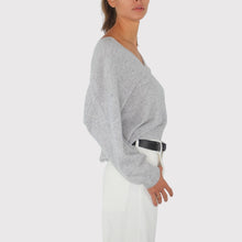 Carica l'immagine nel visualizzatore di Gallery, Vicolo maglia over scollo V 55% lana 45% cashmere Art 2AC2019
