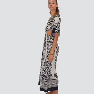 Haveone abito kimono cut out 100% viscosa Art AMA-N266