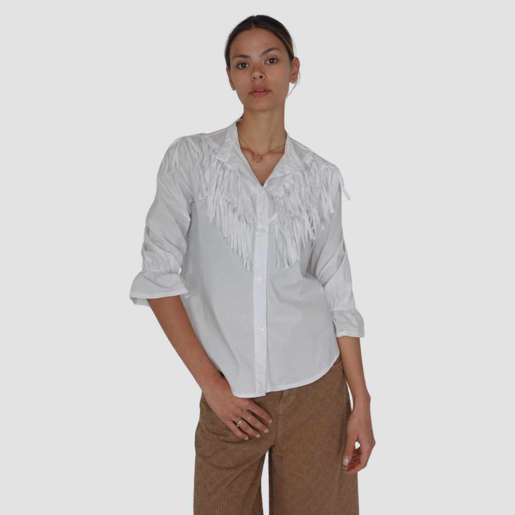 Vicolo camicia frange 100% cotone Art TD1746