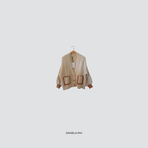 Haveone cardigan con tasche profilo colorato Art JIT-P023
