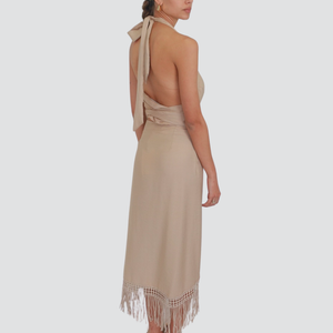 Haveone gonna lunga portafoglio con frange 85% viscosa Art GMA-N159