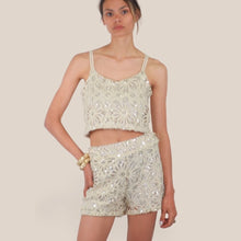 Carica l'immagine nel visualizzatore di Gallery, Haveone top crochet con paillettes Art RMA-Q061
