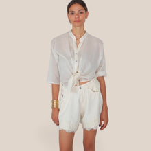 Carica l'immagine nel visualizzatore di Gallery, Haveone short farfalla pizzo fondo 100% cotone Art PSB-Q665
