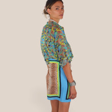 Carica l'immagine nel visualizzatore di Gallery, Haveone camicia over stampa fiore più maculato 85% lyocell Art CVS-Q506
