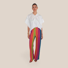 Carica l'immagine nel visualizzatore di Gallery, Vicolo pantalone palazzo riga lurex 48% lurex Art TAB2445
