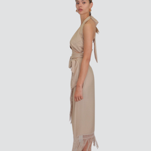 Carica l&#39;immagine nel visualizzatore di Gallery, Haveone gonna lunga portafoglio con frange 85% viscosa Art GMA-N159
