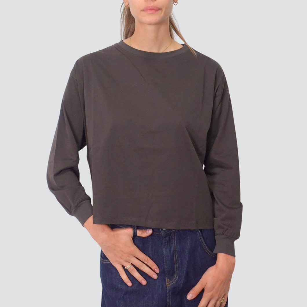 Vicolo t-shirt manica lunga over polsino 100% cotone Art UF0174