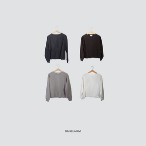 Vicolo t-shirt manica lunga over polsino 100% cotone Art UF0174