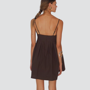 Vicolo abito corto con spallini 100% cotone Art TD3169