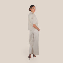 Carica l'immagine nel visualizzatore di Gallery, Maryley pantalone palazzo elastico vita 100% cotone Art 26EB654
