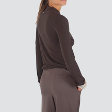 Carica l&#39;immagine nel visualizzatore di Gallery, Dixie blusa collo annodato misto cashmere Art T262Y021
