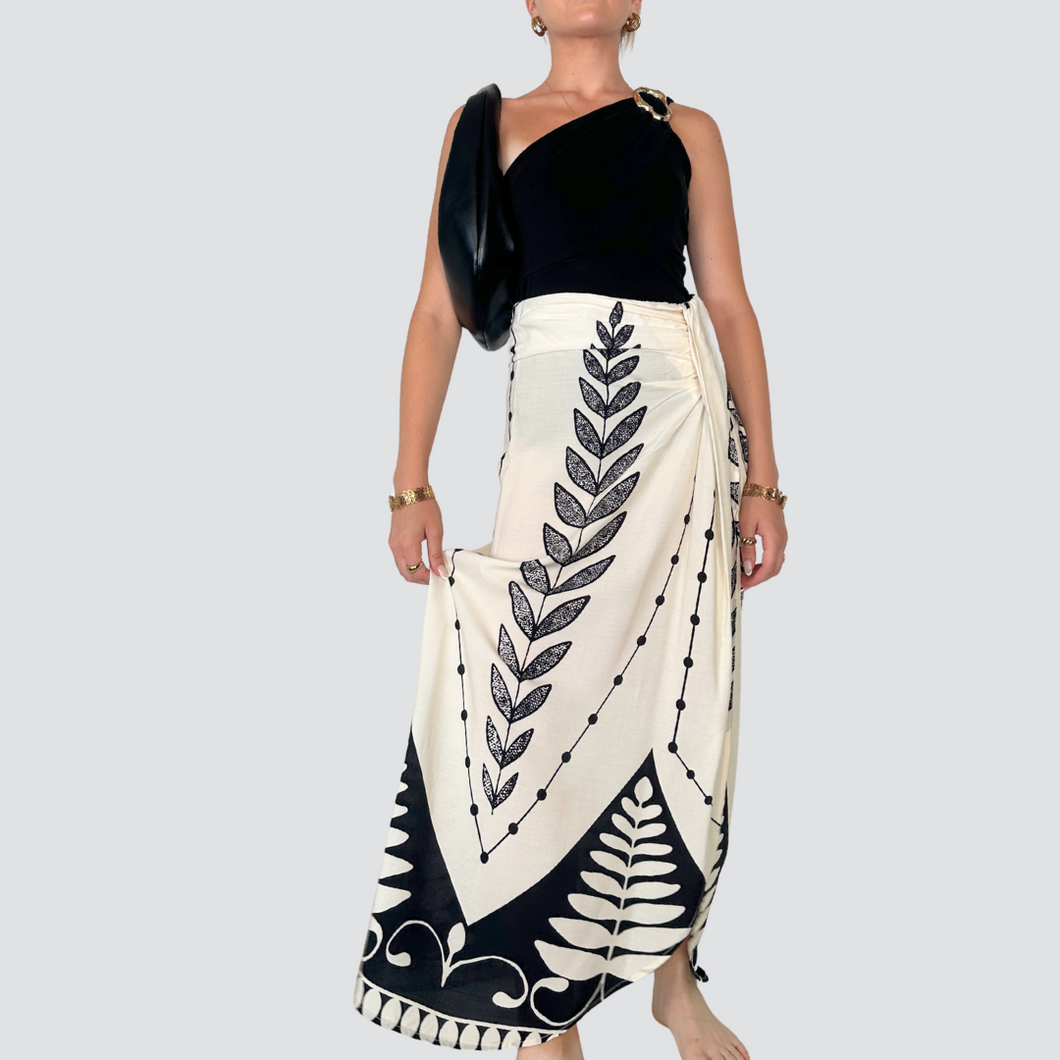 Haveone gonna lunga fusciacca fantasia 100% viscosa Art GMA-N228
