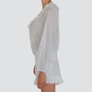 Tensione in short balzina sangallo elastico vita 100% cotone Art 37172