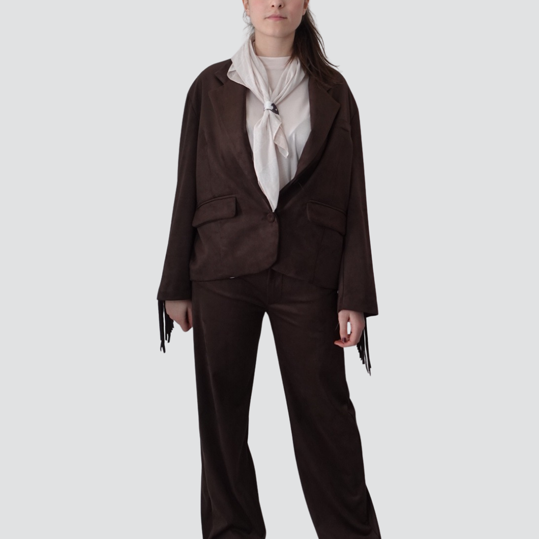 Tensione pantalone palazzo dainetto con foulard Art DB802
