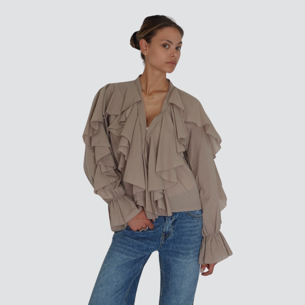 Vicolo camicia scollo V 100% cotone TD0323